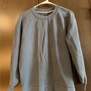 lululemon athletica Blue Boxy Fit Crewneck Sweater